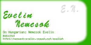 evelin nemcsok business card
